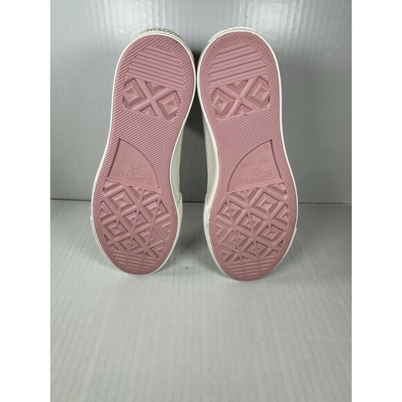 Size 8W Converse Chuck Taylor All Star Hi Lift Floral Rose Embroidery Platform - Picture 8 of 9